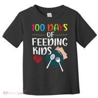 100 Days Of Feeding  Lunch Lady School Canteen Toddler T-Shirt thumb 0