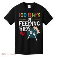 100 Days Of Feeding  Lunch Lady School Canteen Kids T-Shirt thumb 0