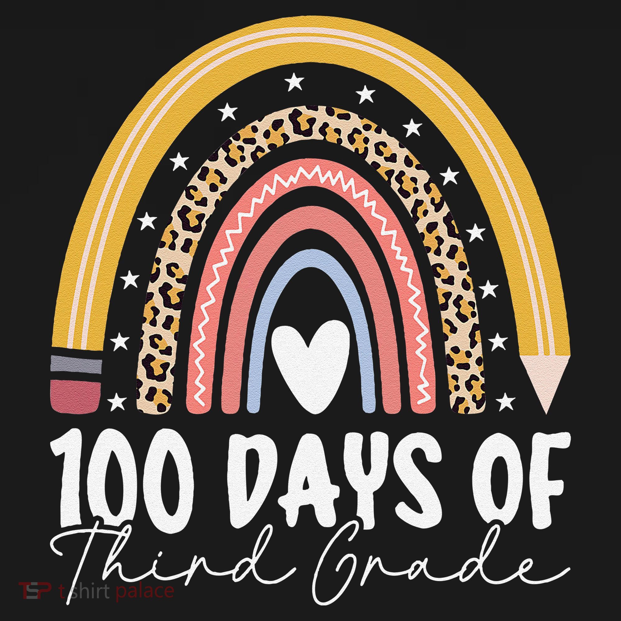 100th Day Of Third Grade 100 Days Of 3rd Grade Cool Rainbow Women's Hoodie