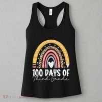 100th Day Of Third Grade 100 Days Of 3rd Grade Cool Rainbow Women's Tank Top thumb 3