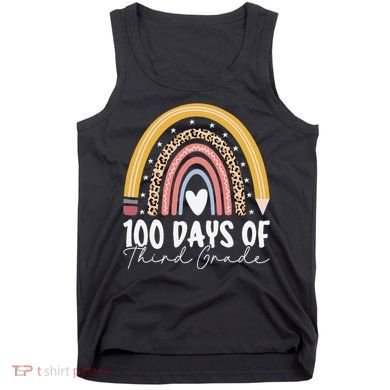100th Day Of Third Grade 100 Days Of 3rd Grade Cool Rainbow Tank Top