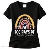 100th Day Of Third Grade 100 Days Of 3rd Grade Cool Rainbow Women's T-Shirt thumb 0
