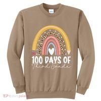 100th Day Of Third Grade 100 Days Of 3rd Grade Cool Rainbow Sweatshirt thumb 0