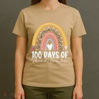 100th Day Of Third Grade 100 Days Of 3rd Grade Cool Rainbow T-Shirt thumb 4