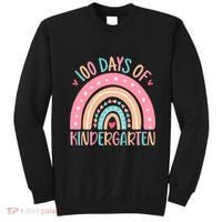 100 Days Of Kindergarten Teacher 100th Day Of School Sweatshirt thumb 0