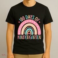 100 Days Of Kindergarten Teacher 100th Day Of School T-Shirt thumb 3