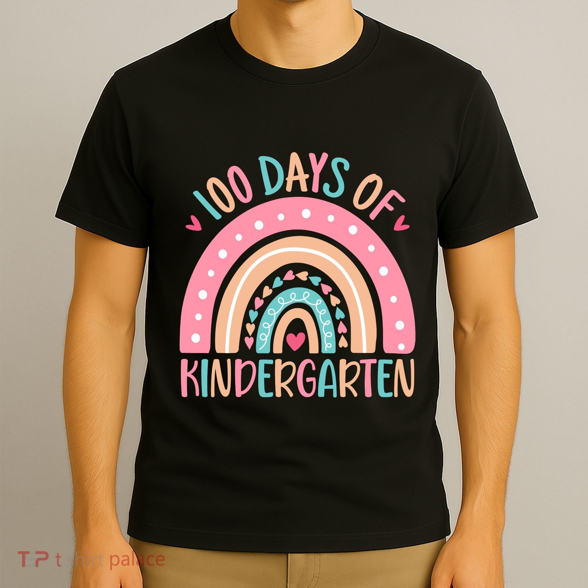 100 Days Of Kindergarten Teacher 100th Day Of School T-Shirt