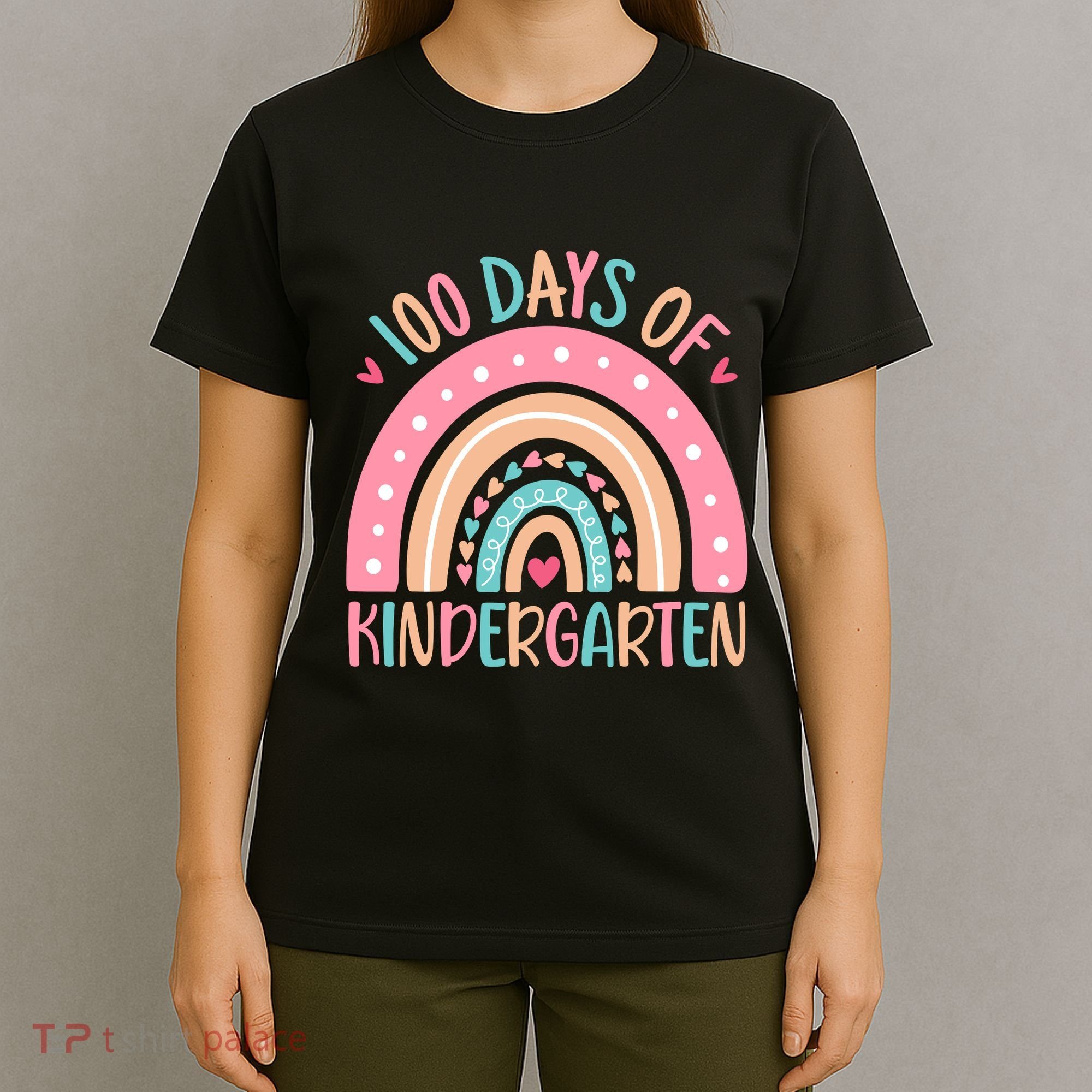 100 Days Of Kindergarten Teacher 100th Day Of School T-Shirt
