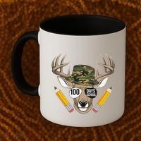 100 Days Of School Deer Hunting Camo For Student Coffee Mug thumb 2
