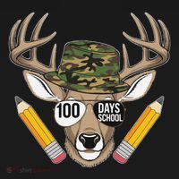 100 Days Of School Deer Hunting Camo For Student Coaster thumb 2