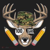 100 Days Of School Deer Hunting Camo For Student Tumbler thumb 3