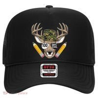 100 Days Of School Deer Hunting Camo For Student Hat thumb 0