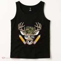 100 Days Of School Deer Hunting Camo For Student Tank Top thumb 2