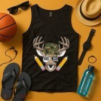100 Days Of School Deer Hunting Camo For Student Tank Top thumb 4