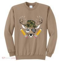 100 Days Of School Deer Hunting Camo For Student Sweatshirt thumb 0
