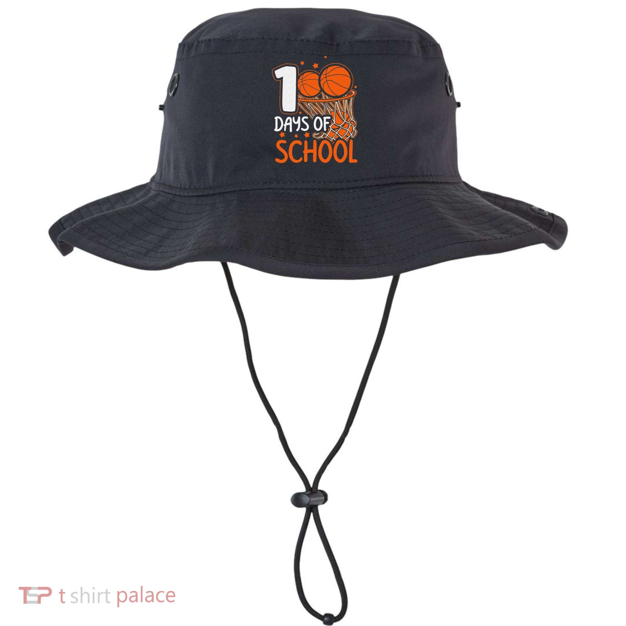 100 Days Of School Basketball 100th Day Balls Bucket Hat
