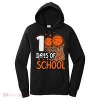 100 Days Of School Basketball 100th Day Balls Women's Hoodie thumb 0