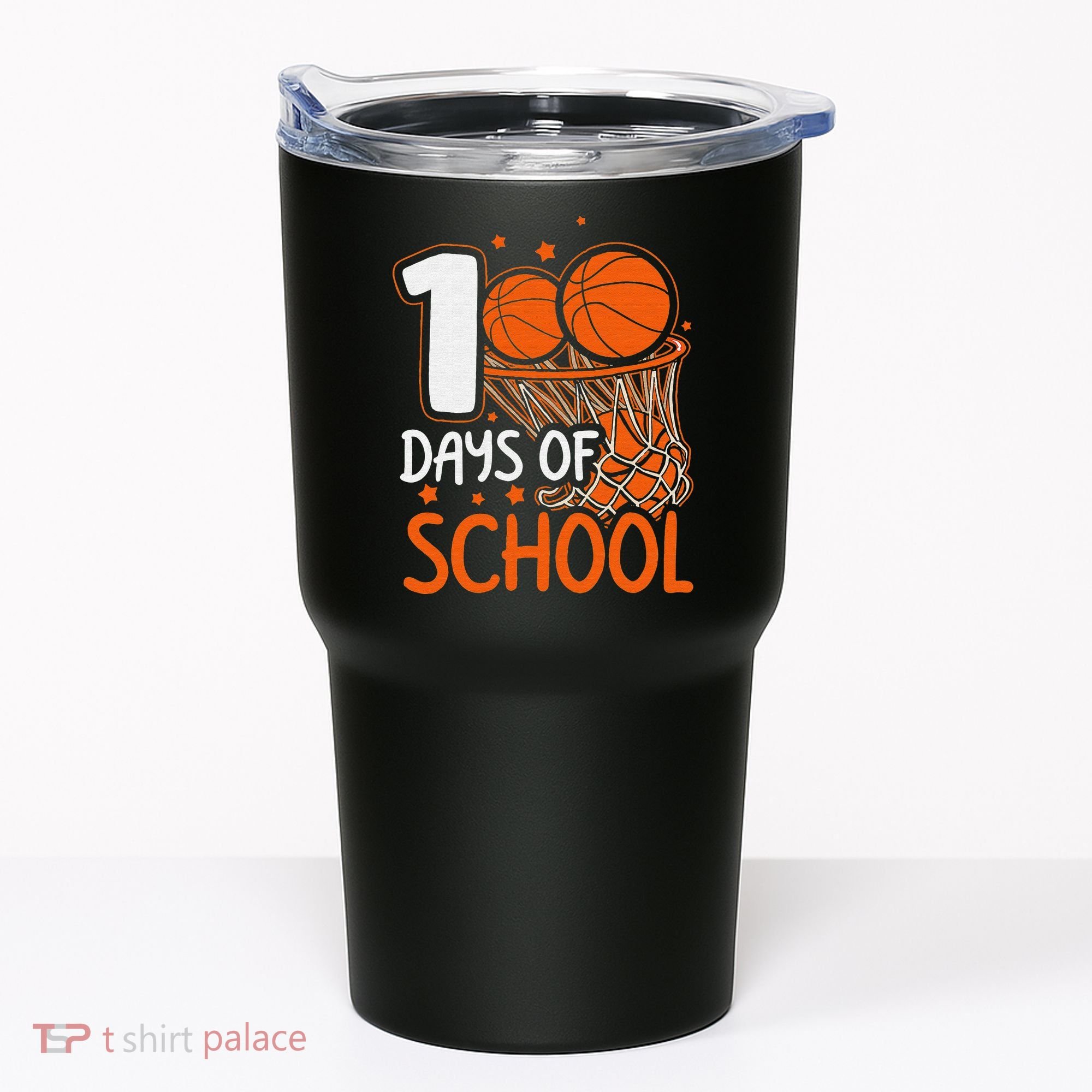 100 Days Of School Basketball 100th Day Balls Tumbler