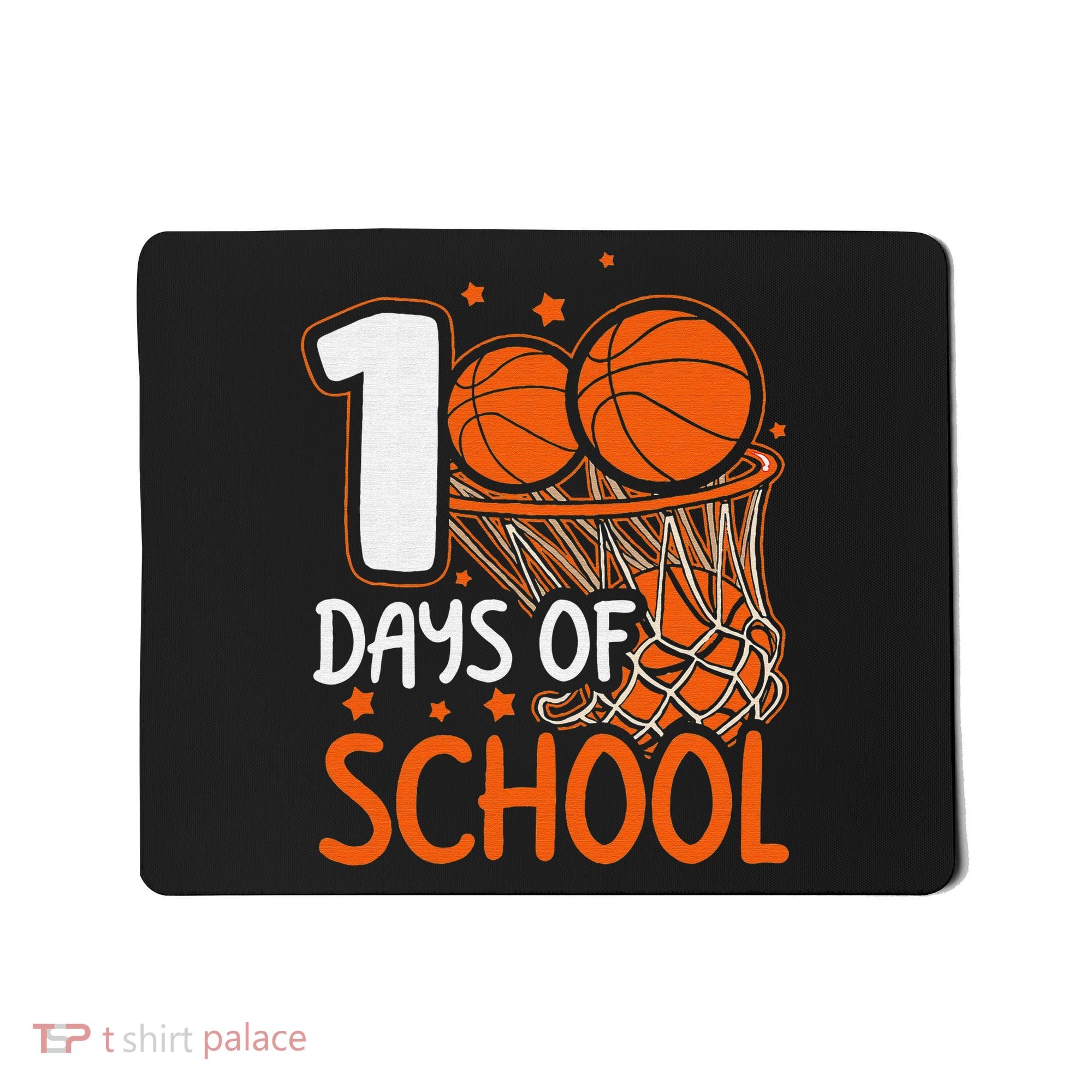 100 Days Of School Basketball 100th Day Balls Mousepad