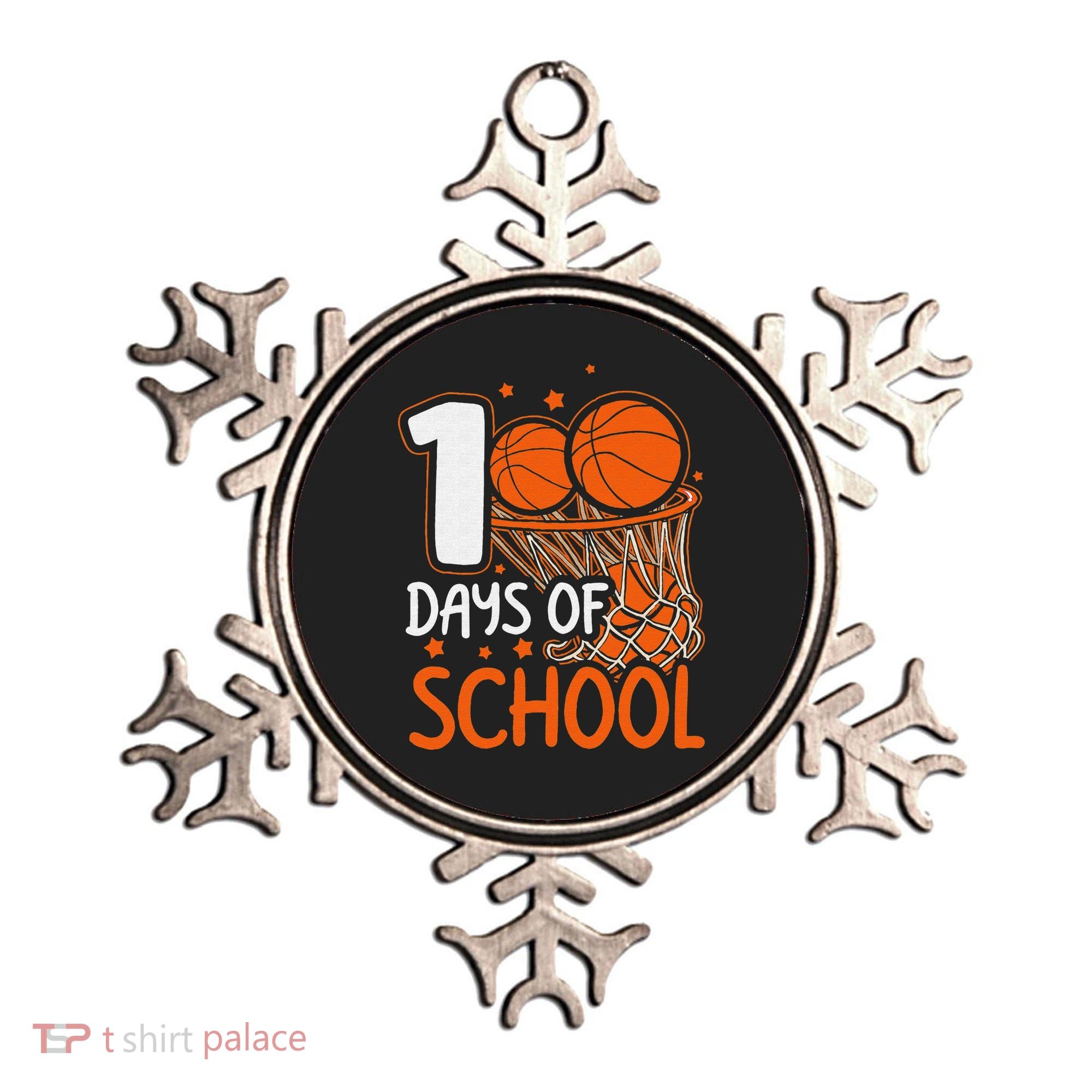 100 Days Of School Basketball 100th Day Balls Ornament