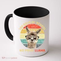 100 Day Of School No Probllama Llama Alpaca Math Nerd Cool Gift Coffee Mug thumb 0