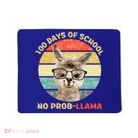 100 Day Of School No Probllama Llama Alpaca Math Nerd Cool Gift Mousepad thumb 0