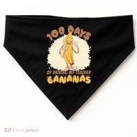 100 Days Of Driving My Teacher Bananas Funny USA-Made Doggie Bandana thumb 0