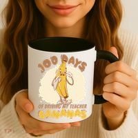 100 Days Of Driving My Teacher Bananas Funny Coffee Mug thumb 3