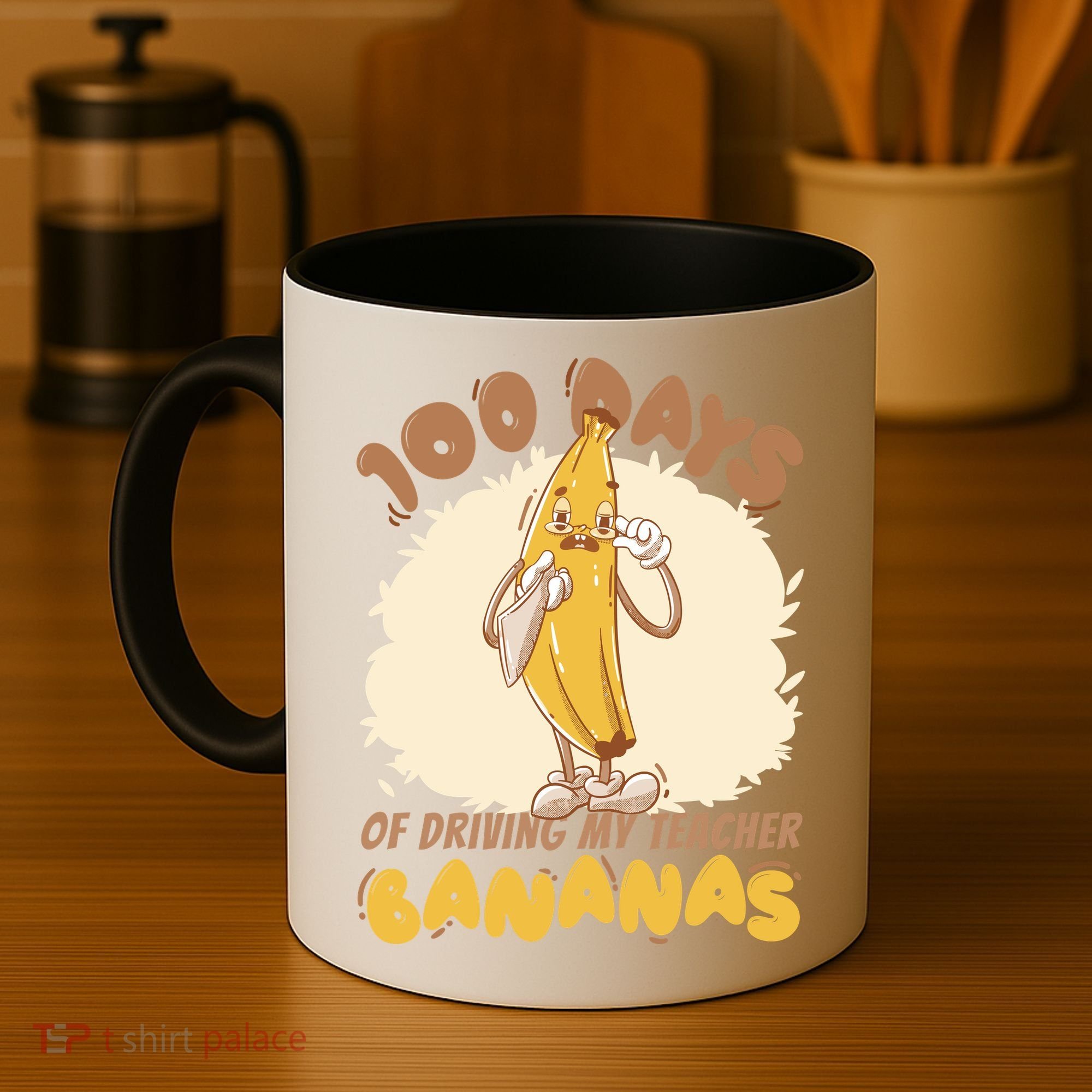 100 Days Of Driving My Teacher Bananas Funny Coffee Mug