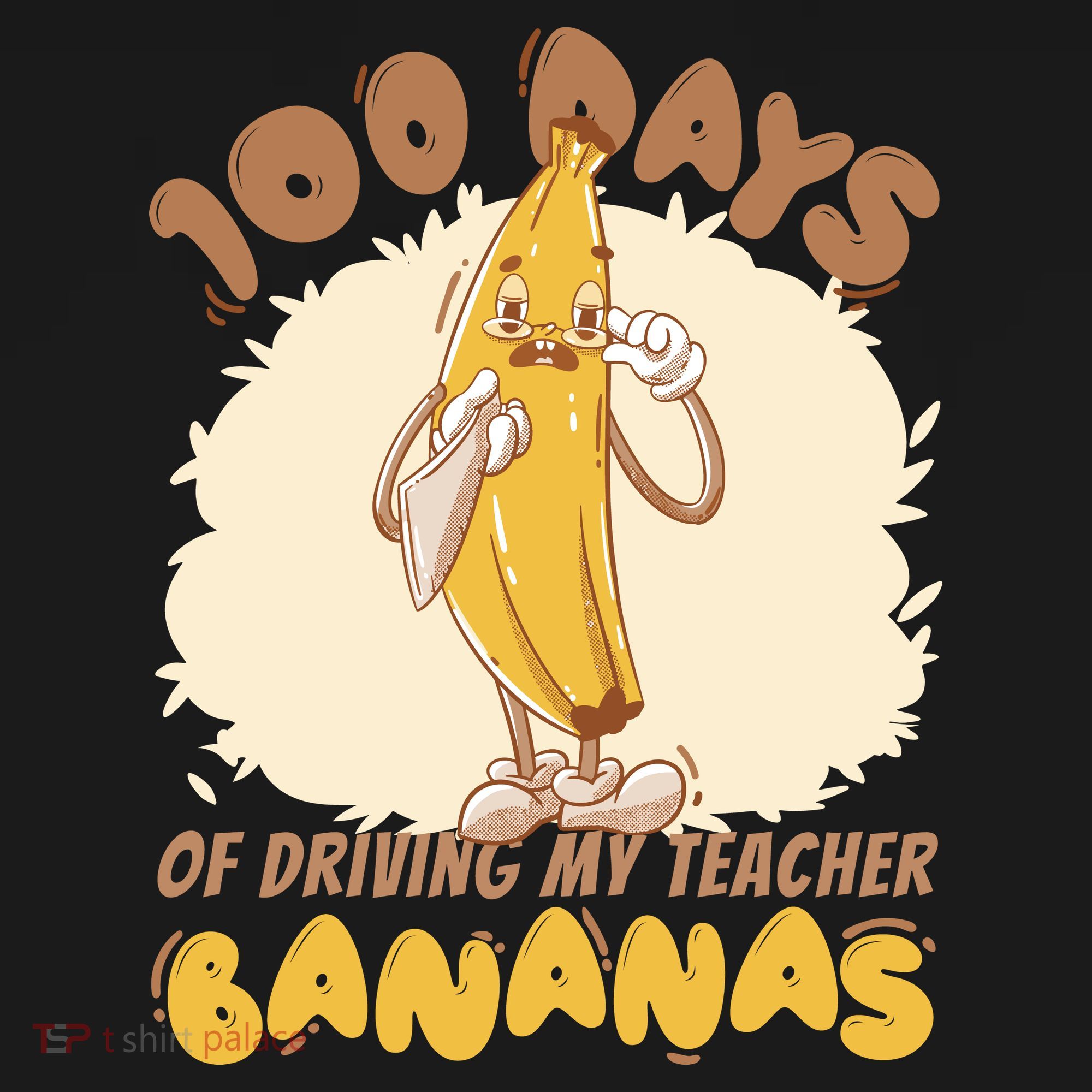 100 Days Of Driving My Teacher Bananas Funny Women's Tank Top