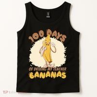 100 Days Of Driving My Teacher Bananas Funny Tank Top thumb 2