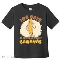 100 Days Of Driving My Teacher Bananas Funny Toddler T-Shirt thumb 0