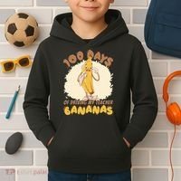 100 Days Of Driving My Teacher Bananas Funny Kids Hoodie thumb 2