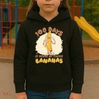 100 Days Of Driving My Teacher Bananas Funny Kids Hoodie thumb 3