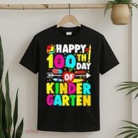 100 Days Of Kindergarten Happy 100th Day Of School T-Shirt thumb 2