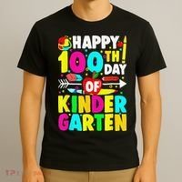 100 Days Of Kindergarten Happy 100th Day Of School T-Shirt thumb 3