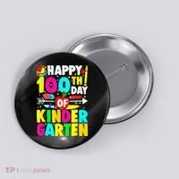100 Days Of Kindergarten Happy 100th Day Of School Button thumb 0