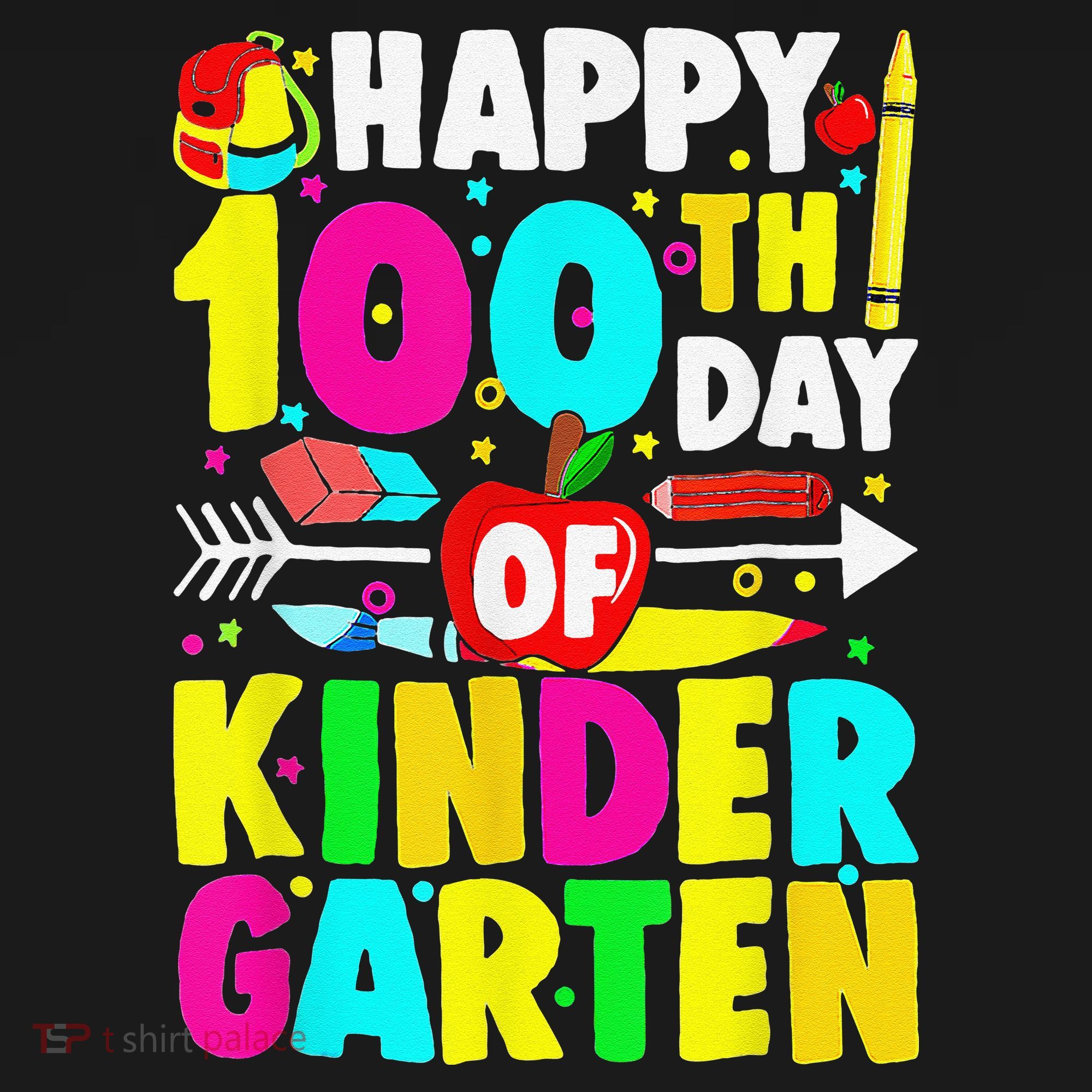 100 Days Of Kindergarten Happy 100th Day Of School Polo