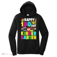 100 Days Of Kindergarten Happy 100th Day Of School Women's Hoodie thumb 0