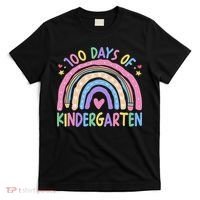 100th Day Of Kindergarten Teacher 100 Days Smarter T-Shirt thumb 0