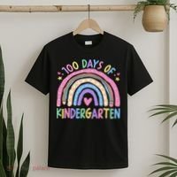 100th Day Of Kindergarten Teacher 100 Days Smarter T-Shirt thumb 2