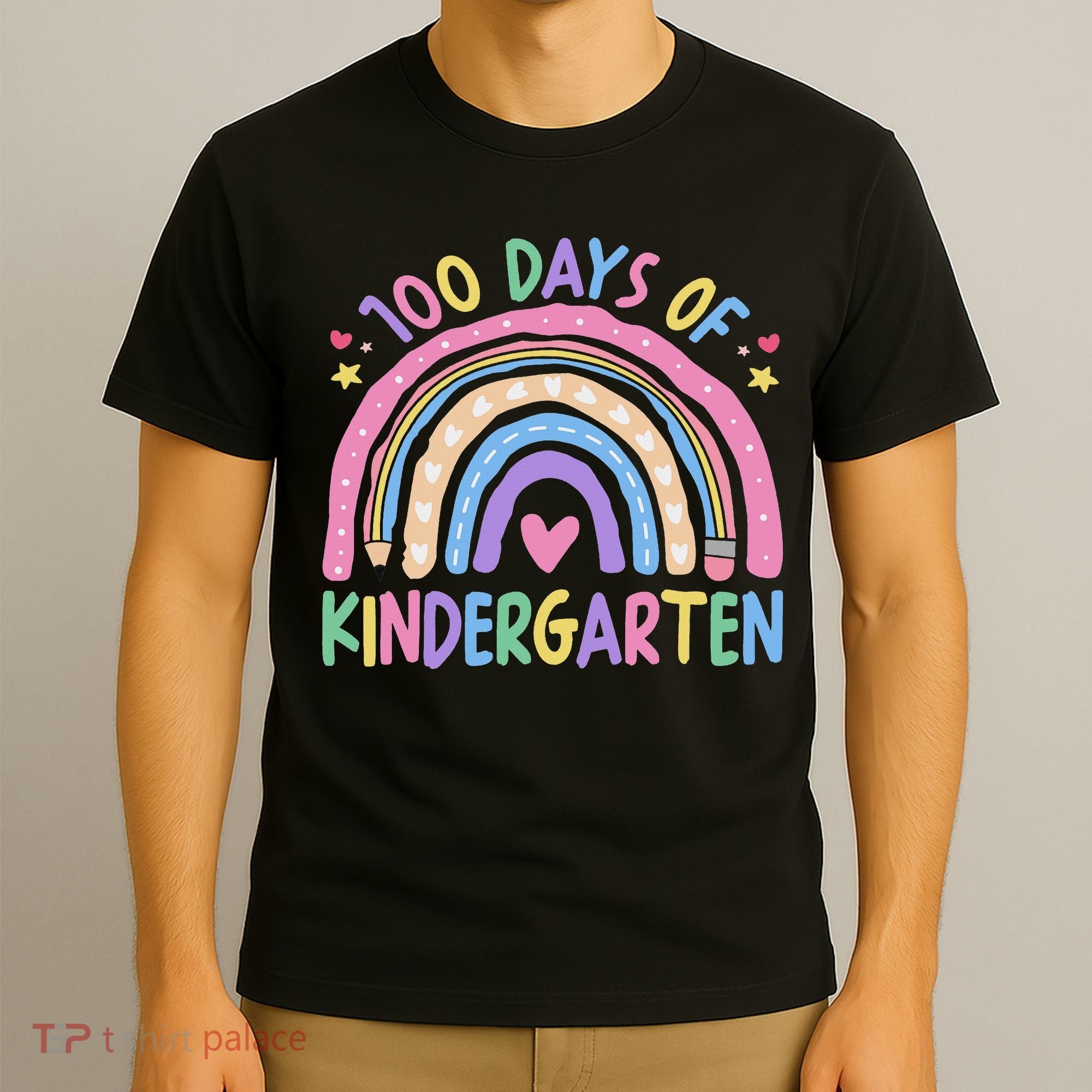 100th Day Of Kindergarten Teacher 100 Days Smarter T-Shirt