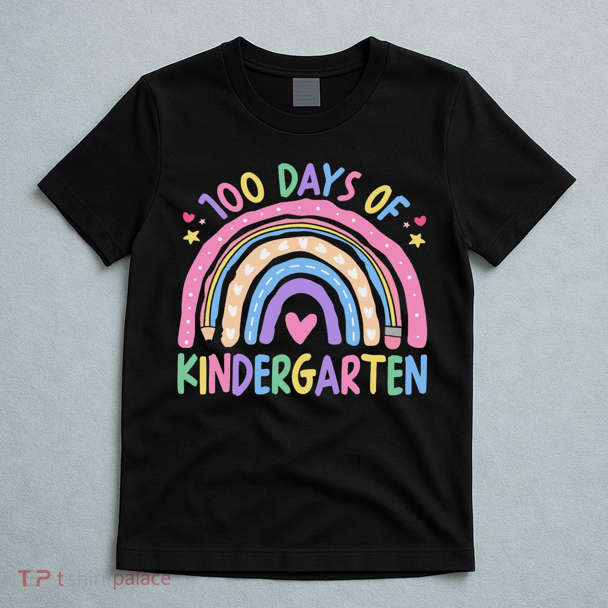 100th Day Of Kindergarten Teacher 100 Days Smarter T-Shirt