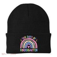 100th Day Of Kindergarten Teacher 100 Days Smarter Beanie thumb 0