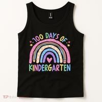 100th Day Of Kindergarten Teacher 100 Days Smarter Tank Top thumb 2