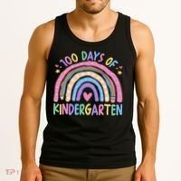 100th Day Of Kindergarten Teacher 100 Days Smarter Tank Top thumb 3