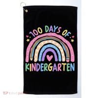 100th Day Of Kindergarten Teacher 100 Days Smarter Golf Towel thumb 0