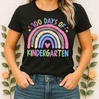 100th Day Of Kindergarten Teacher 100 Days Smarter Women's T-Shirt thumb 2