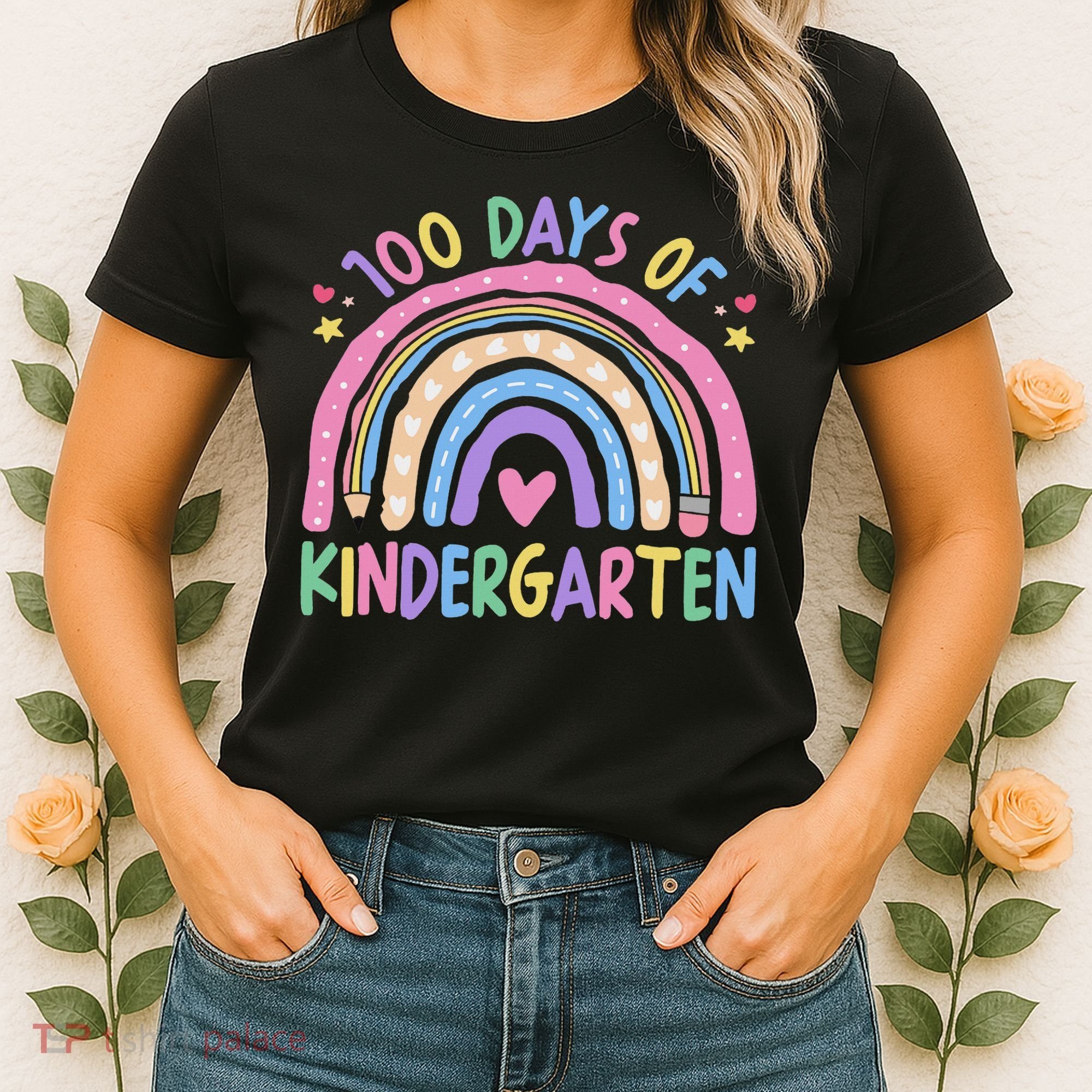 100th Day Of Kindergarten Teacher 100 Days Smarter Women's T-Shirt