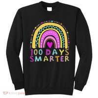100th Day Of School Teacher rainbow 100 Days Smarter Sweatshirt thumb 0